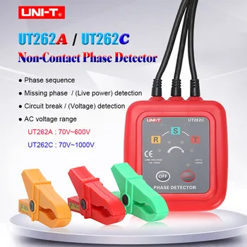 Non-Contact 3 Phase Detector UNI-T UT262A UT262C;live wire detection;phase identipcation;missing-phase judgment AC voltage meter
Non-Contact 3 Phase Detector UNI-T UT262A UT262C;live wire detection;phase identipcation;missing-phase judgment AC voltage meter