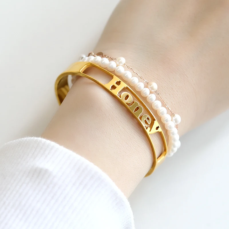 Custom Letters Name Date Bangle Bracelet For Women Personalized Adjustable Open Custom Nameplate Bangles Party Gift BFF
Custom Letters Name Date Bangle Bracelet For Women Personalized Adjustable Open Custom Nameplate Bangles Party Gift BFF