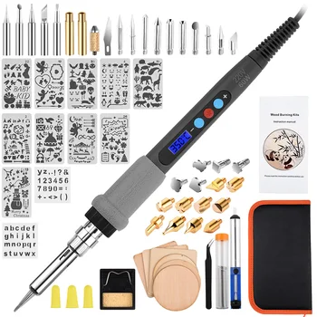 62pc Electric Soldering Iron Adjustable Temperature LCD Digtal Soldering Iron Kit Welding Solder Rework Station Iron Repair Tool
62pc Electric Soldering Iron Adjustable Temperature LCD Digtal Soldering Iron Kit Welding Solder Rework Station Iron Repair Tool