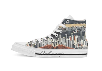 Hong Kong breathable Casual High Top lace-up Canvas shoes sneakers Drop shipping 
Hong Kong breathable Casual High Top lace-up Canvas shoes sneakers Drop shipping