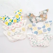 

Flower Cotton Saliva Towel 0-3year Waterproof Baby Bibs Bibs for Kids Stuff for Babies Baby Apron to Eat Bib Feeding Children's