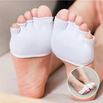 1 Pair 5 Toes Cushion Massage Toe Socks Breathable Cotton Sponge Half Insoles Pads Metatarsal Sore Forefoot Support 4 Colors 
1 Pair 5 Toes Cushion Massage Toe Socks Breathable Cotton Sponge Half Insoles Pads Metatarsal Sore Forefoot Support 4 Colors