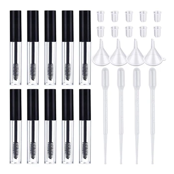 10PCS 10ML Refillable Containers Empty Mascara Tube With Brush Eyelash Tube for Castor Oil with 4 Funnels 4 Tranfers Pipettes
10PCS 10ML Refillable Containers Empty Mascara Tube With Brush Eyelash Tube for Castor Oil with 4 Funnels 4 Tranfers Pipettes