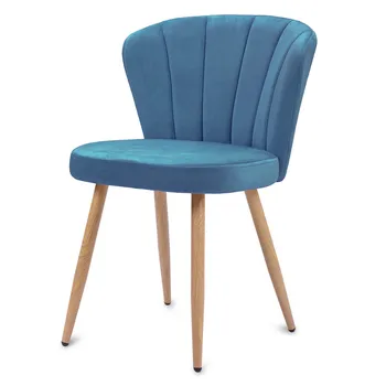 New Style Velvet Chair Upholstered Recliner Simple Soft Seat With Silent Anti-Scratch Foot Pad Home Party Lounge Chair blue
New Style Velvet Chair Upholstered Recliner Simple Soft Seat With Silent Anti-Scratch Foot Pad Home Party Lounge Chair blue