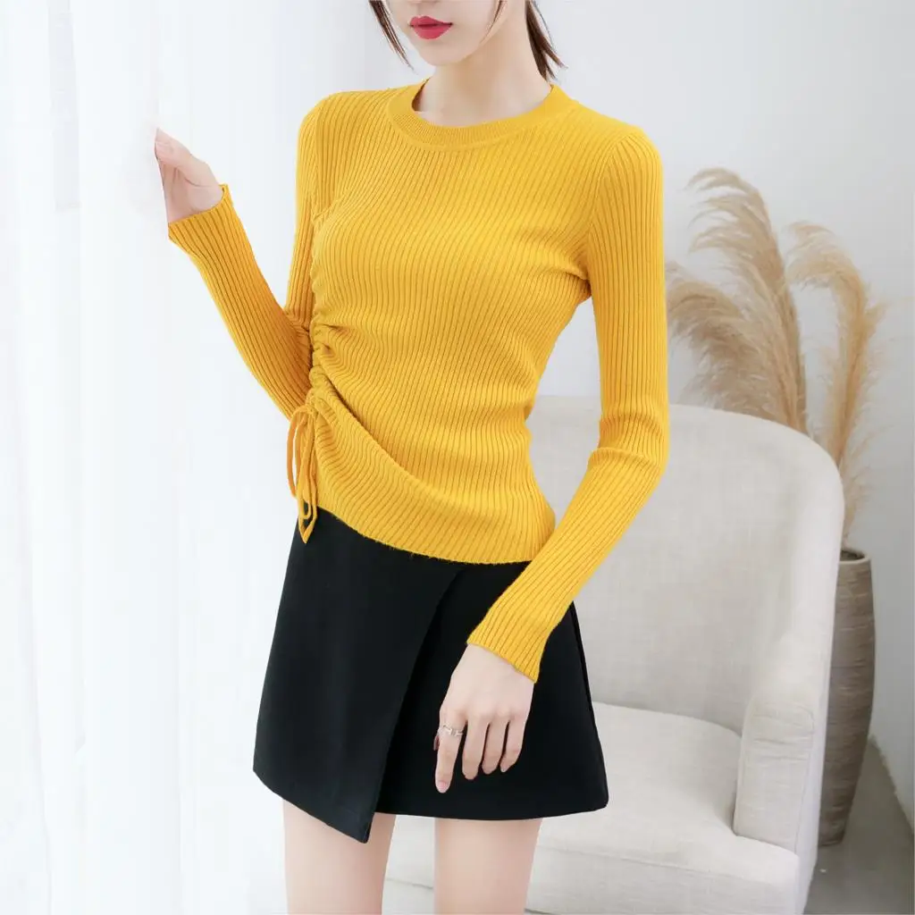 Women knitted cotton 2019 Women Sweater Autumn and Winter New Open side drawstring Sweater Pullover Warm Soft Full Sleeve
Women knitted cotton 2019 Women Sweater Autumn and Winter New Open side drawstring Sweater Pullover Warm Soft Full Sleeve