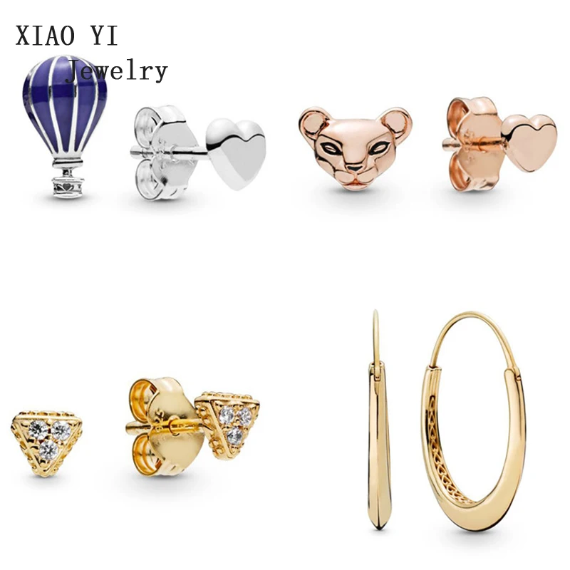 XIAOYI 100% 925 Sterling Silver Summer Shine Exotic Sparkling Triangles Earring Rose Lioness Earring Air Balloon Heart Earring
XIAOYI 100% 925 Sterling Silver Summer Shine Exotic Sparkling Triangles Earring Rose Lioness Earring Air Balloon Heart Earring