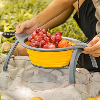 Foldable Drain Basket Colander Fruit Vegetable Washing Basket Strainer Collapsible Drainer With Handle Kitchen Storage Tools 1PC
Foldable Drain Basket Colander Fruit Vegetable Washing Basket Strainer Collapsible Drainer With Handle Kitchen Storage Tools 1PC
