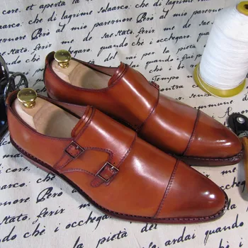 Goodyear Custom-made Shoes Buckle Cowhide Low Top Cowhide Calfskin Sole Custom Cow Leather Business Handmade Genuine Leather
Goodyear Custom-made Shoes Buckle Cowhide Low Top Cowhide Calfskin Sole Custom Cow Leather Business Handmade Genuine Leather