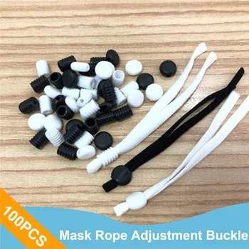 Mask Buckle Elastic Band 100PCS Mouth Mask Band Adjustable Buckle Band Cord Stretch String For Mouth Mask Accessor
Mask Buckle Elastic Band 100PCS Mouth Mask Band Adjustable Buckle Band Cord Stretch String For Mouth Mask Accessor