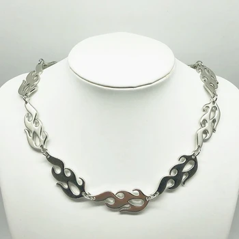 The New Flame Necklace Punk Gothic Flame Chain Necklace Collar Women Men's Gift Hip Hop Steampunk Jewelry
The New Flame Necklace Punk Gothic Flame Chain Necklace Collar Women Men's Gift Hip Hop Steampunk Jewelry