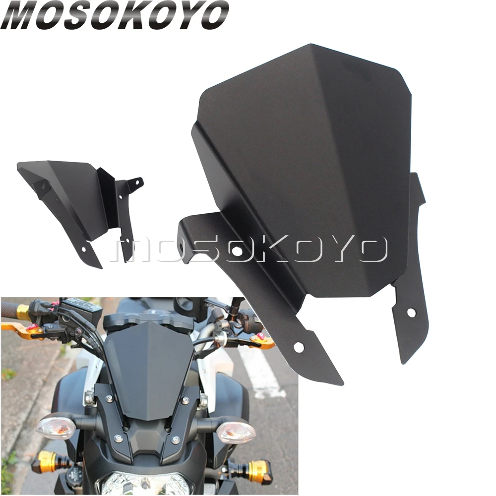 Для Yamaha MT 07 FZ MT07 FZ07 переднее ветровое стекло мотоцикла Flyscreen 6061 алюминиевое 2013 2014