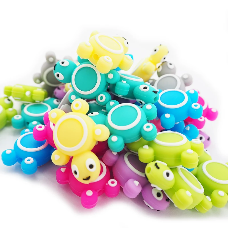Chenkai 10PCS Silicone Turtle Beads Baby Animal Shape Of Mini Tortoise Teething BPA Free DIY Infant Nursing Pacifier Chain Clips
Chenkai 10PCS Silicone Turtle Beads Baby Animal Shape Of Mini Tortoise Teething BPA Free DIY Infant Nursing Pacifier Chain Clips