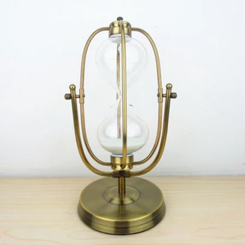 European Style Rotating Hardware Hourglass Home Decoration 30 Minutes Timer
European Style Rotating Hardware Hourglass Home Decoration 30 Minutes Timer