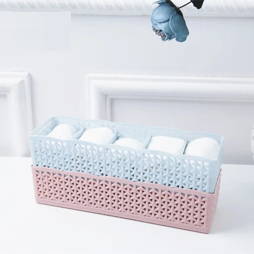 5 Cells Plastic Organizer Storage Box Tie Bra Socks Drawer Cosmetic Divider Grids Wardrobe Storage Box Basket Organizer Women
5 Cells Plastic Organizer Storage Box Tie Bra Socks Drawer Cosmetic Divider Grids Wardrobe Storage Box Basket Organizer Women