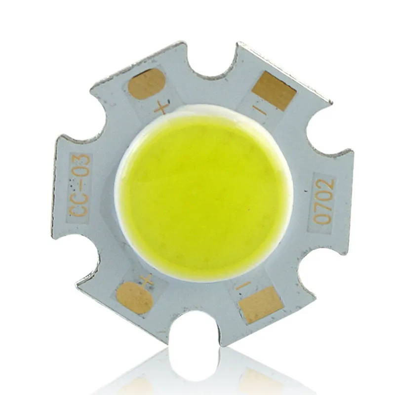 

3W 5W 7W COB CHIP LED lamp Warm White 3000-3200K Pure white 6000-6500K surface light source 300mA Sansn Chip 5PCS