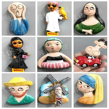 3d Resin Magnetic Refrigerator Sticker Tourist Souvenir Van Gogh Mona Lisa Famous Painting Fridge Magnet Decor Cute Gift Ideas 
3d Resin Magnetic Refrigerator Sticker Tourist Souvenir Van Gogh Mona Lisa Famous Painting Fridge Magnet Decor Cute Gift Ideas
