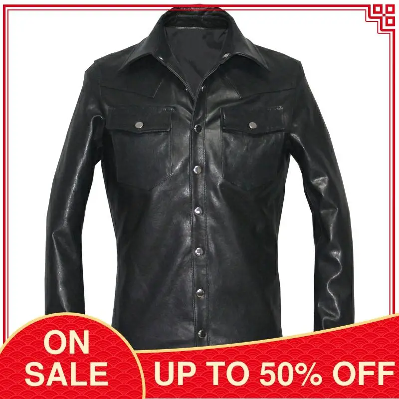 2020 Black Casual Style Genuine Leather Shirt Men Plus Size 3XL Single Breasted Real Thin Sheepskin Spring Slim Fit Leather Coat
2020 Black Casual Style Genuine Leather Shirt Men Plus Size 3XL Single Breasted Real Thin Sheepskin Spring Slim Fit Leather Coat