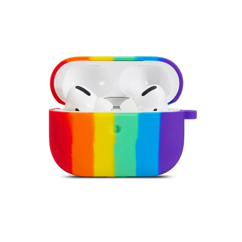 Soft Silicone Case for Airpods Rainbow Colors Cute Protective Earphone Case Waterproof for Apple airpods pro Headset Accessories
Soft Silicone Case for Airpods Rainbow Colors Cute Protective Earphone Case Waterproof for Apple airpods pro Headset Accessories