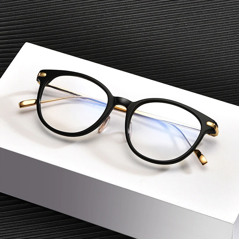 Women Acetate Glasses Frame Vintage Luxury Brand Myopia Prescription Optical Titanium Eyeglasses Frame Retro Spectacles Eyewear
Women Acetate Glasses Frame Vintage Luxury Brand Myopia Prescription Optical Titanium Eyeglasses Frame Retro Spectacles Eyewear