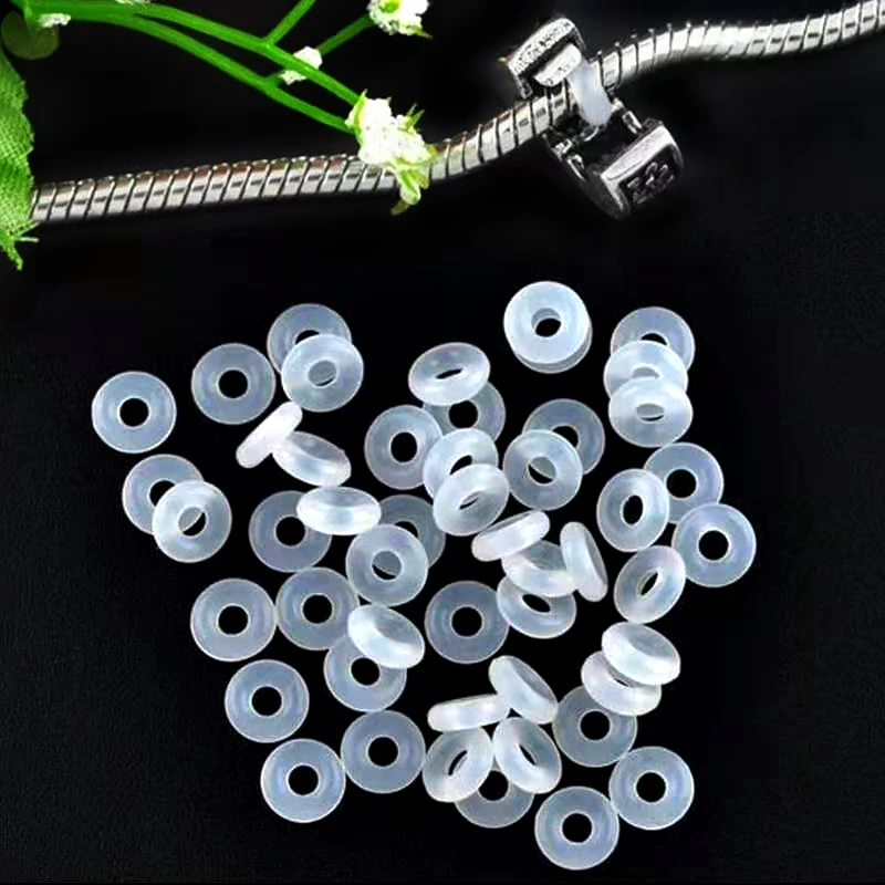 Dinglly White Rubber Clip Charms Safety Stopper Beads Fits Bracelets & Necklaces Sealed Loop Jewelry Accessories Prevent Falling
Dinglly White Rubber Clip Charms Safety Stopper Beads Fits Bracelets & Necklaces Sealed Loop Jewelry Accessories Prevent Falling