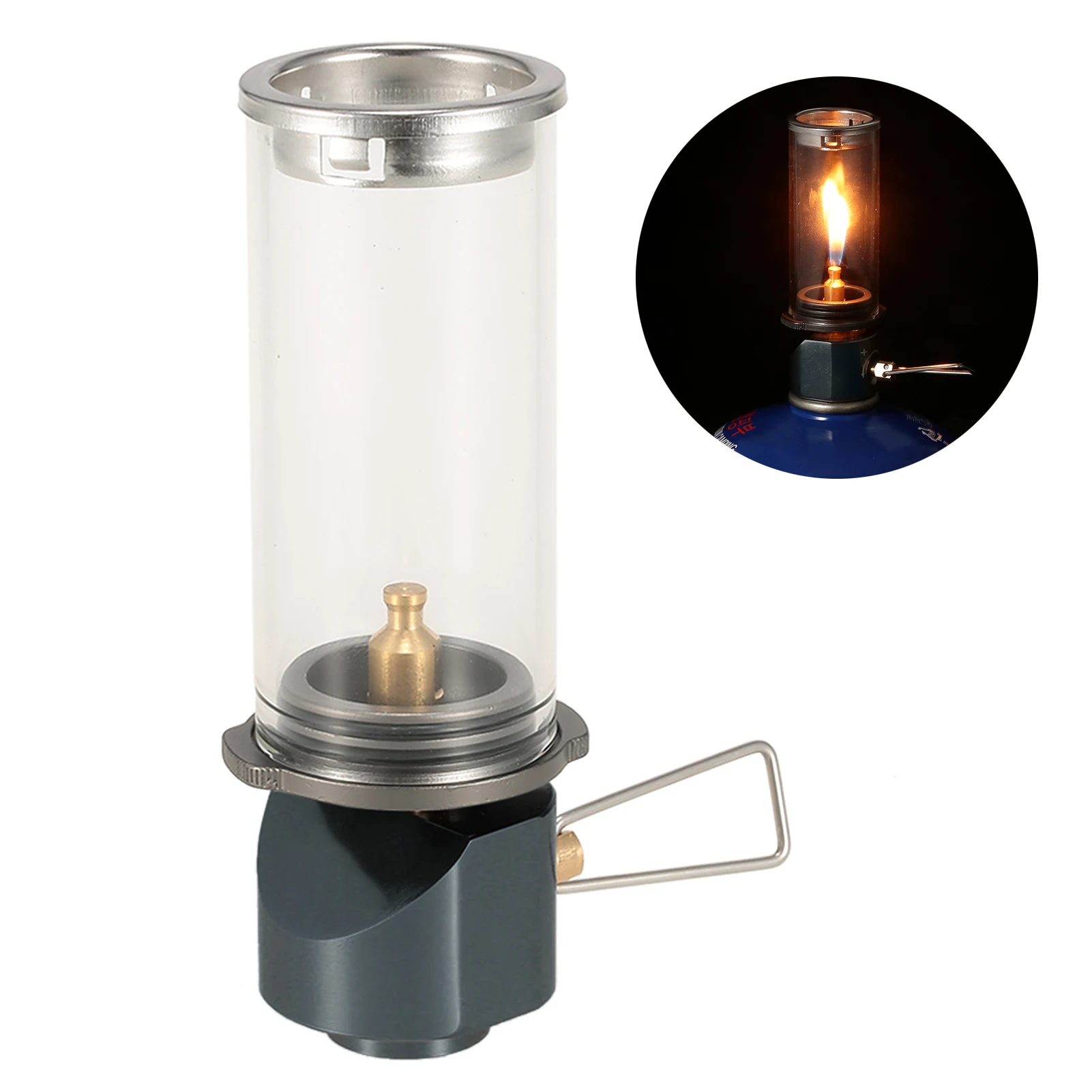 Портативный газовый фонарь для кемпинга на открытом воздухе газовая лампа
