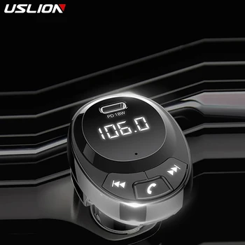 USLION Car MP3 Music Player Wireless Bluetooth 5.0 FM Transmitter PD18W Dual USB 3.1A Car Charger U disk & TF Card Music Player
USLION Car MP3 Music Player Wireless Bluetooth 5.0 FM Transmitter PD18W Dual USB 3.1A Car Charger U disk & TF Card Music Player