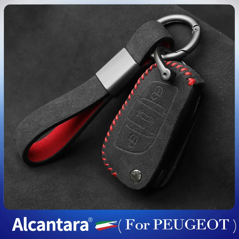 Car key case Alcantara material for Peugeot 306 307 407 807 3008 5008 key protector creative pendant
Car key case Alcantara material for Peugeot 306 307 407 807 3008 5008 key protector creative pendant