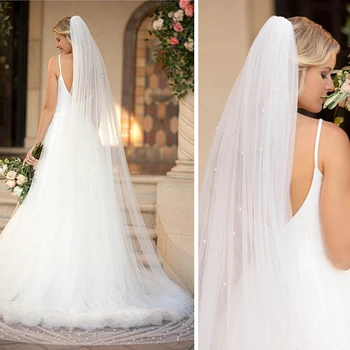 YouLaPan V09 Full Pearl Bridal Veil Wedding Headpieces 3 M Wedding Veil White Cathedral Length Wedding Veil with Comb for Bride
YouLaPan V09 Full Pearl Bridal Veil Wedding Headpieces 3 M Wedding Veil White Cathedral Length Wedding Veil with Comb for Bride