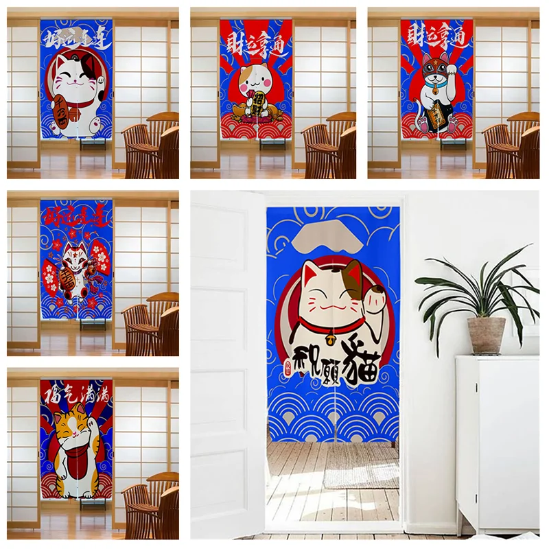 Door Curtain Japanese Style Fortune Cat Ukiyo-e Noren Door Curtain Shading Good Lucky Ornament Entrance Door Tapestry Custom
Door Curtain Japanese Style Fortune Cat Ukiyo-e Noren Door Curtain Shading Good Lucky Ornament Entrance Door Tapestry Custom