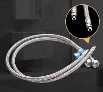 Stainless Steel Weaving Pointed-Toe Hose Explosion-Proof Metal Hose Hot and Cold Faucet Water Inlet Cold 4 fen 60cm up
Stainless Steel Weaving Pointed-Toe Hose Explosion-Proof Metal Hose Hot and Cold Faucet Water Inlet Cold 4 fen 60cm up