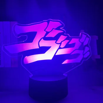Anime JoJo's Bizarre Adventure Letter Design Led Night Light Touch Sensor Colorful Nightlight for Home Decor Table 3d Lamp Gift 
Anime JoJo's Bizarre Adventure Letter Design Led Night Light Touch Sensor Colorful Nightlight for Home Decor Table 3d Lamp Gift