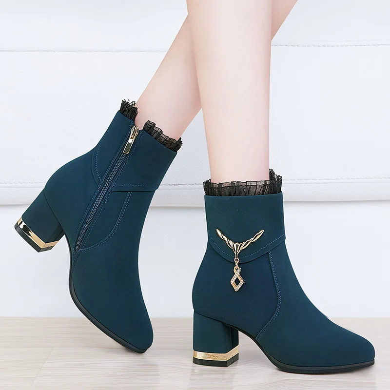 Short Boots Women's Chunky-Heel WOMEN'S Boots Spring And Autumn 2018 New Style Versatile Ankle Boots Winter High Heel Shoes Kore
Short Boots Women's Chunky-Heel WOMEN'S Boots Spring And Autumn 2018 New Style Versatile Ankle Boots Winter High Heel Shoes Kore