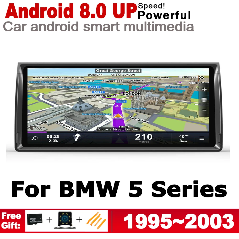 2 Din Автомобильный мультимедийный плеер для BMW 5 серии E39 1995 ~ 2003 Android радио GPS