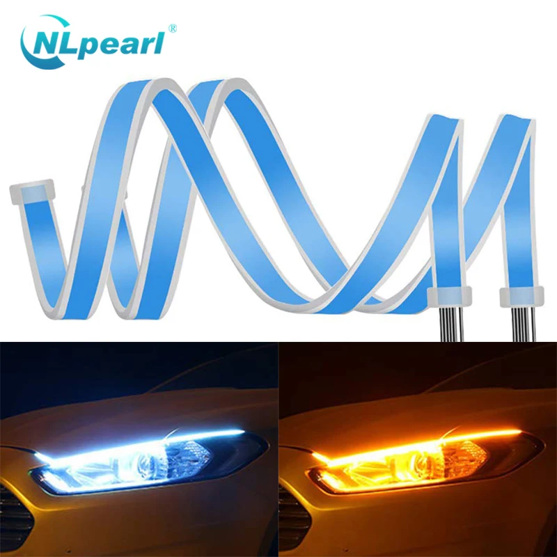 NLpearl 2x Car Light Assembly DRL Led Daytime Running Lights Waterproof Flexible Guide DRL LED Strip Turn Signal Light Yellow
NLpearl 2x Car Light Assembly DRL Led Daytime Running Lights Waterproof Flexible Guide DRL LED Strip Turn Signal Light Yellow