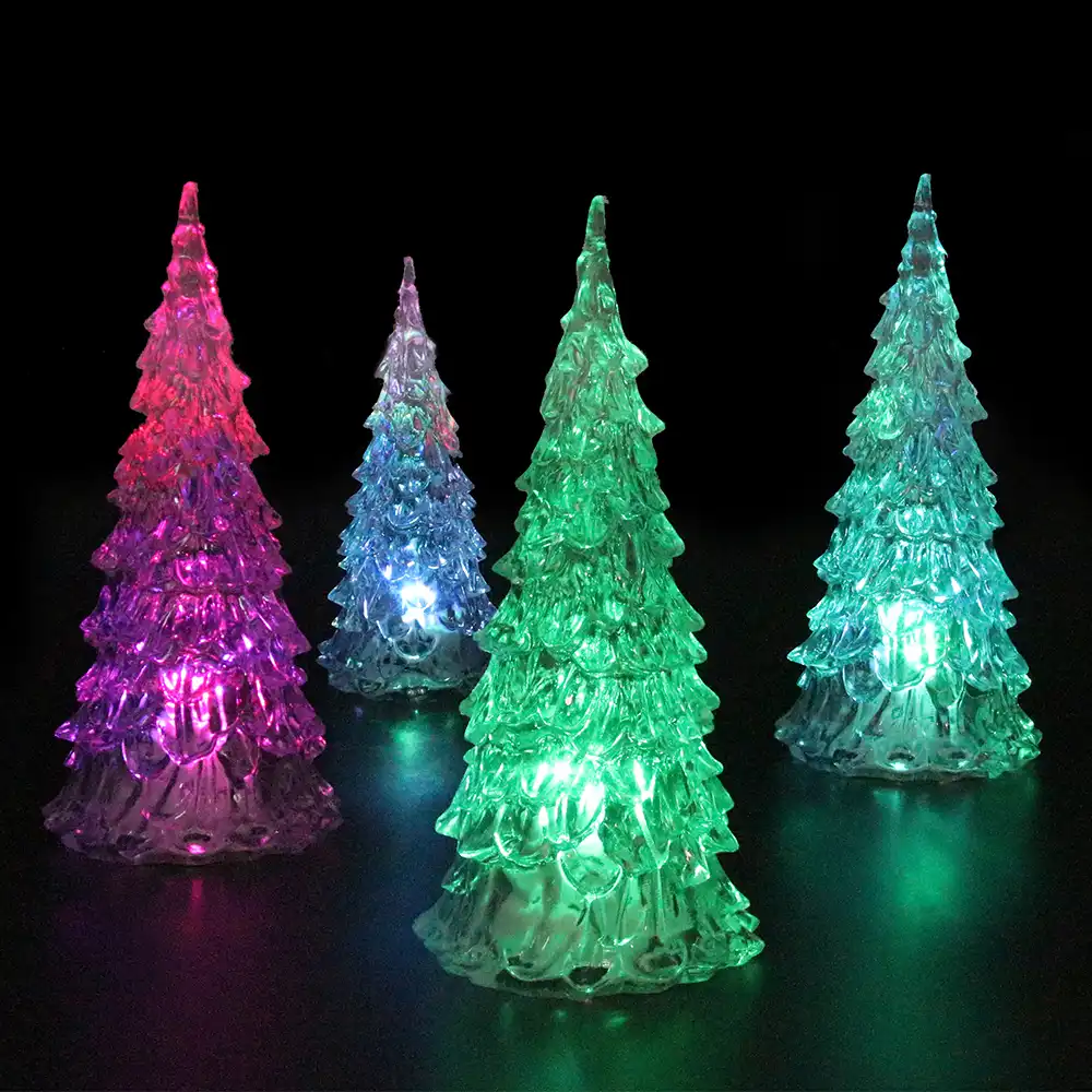 colorful mini led christmas tree christmas snowman santa claus