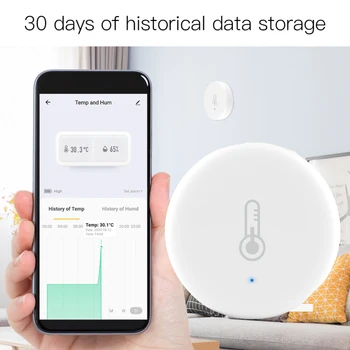 NEW tuya zigbee smart Temperature/Humidity Sensor siren Alexa amazon google assistant voice/APP remote control/history function
NEW tuya zigbee smart Temperature/Humidity Sensor siren Alexa amazon google assistant voice/APP remote control/history function