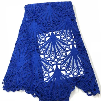 Big sales royal blue Fabric water soluble chemical lace for dresses ARW43a Most popular good quality African cord Lace Fabric 
Big sales royal blue Fabric water soluble chemical lace for dresses ARW43a Most popular good quality African cord Lace Fabric