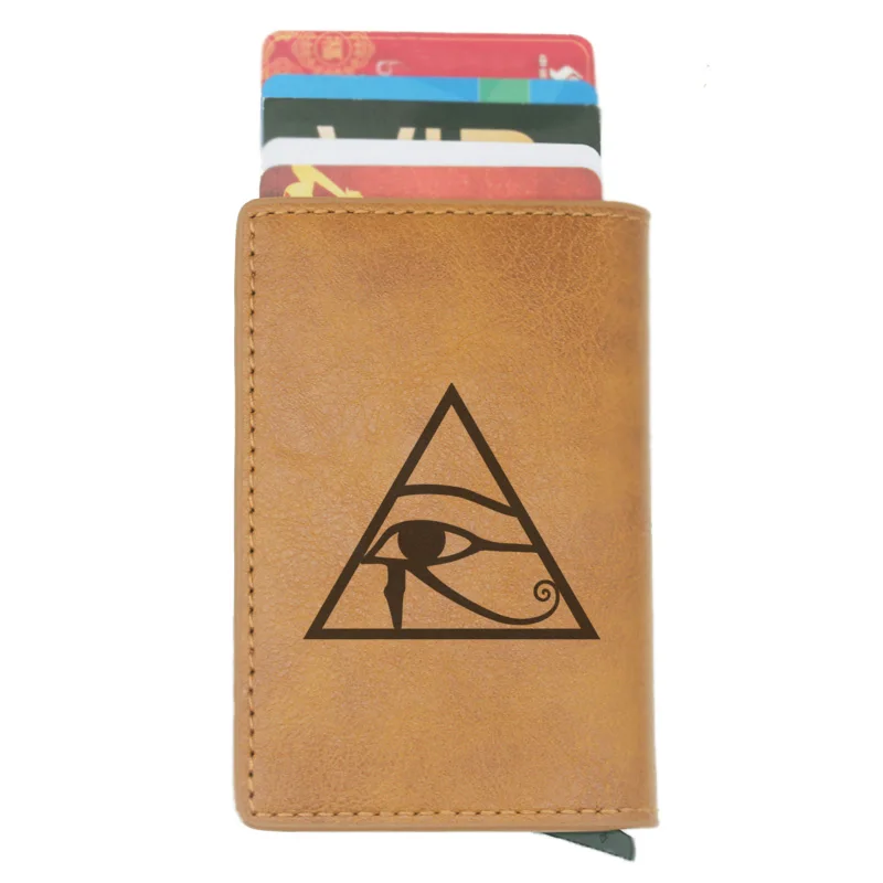 2019 New The Eye of Horus Design RFID Credit Card Holder Anti-Theft Automatic Wallet Card Case Men Mini Leather Male Purse
2019 New The Eye of Horus Design RFID Credit Card Holder Anti-Theft Automatic Wallet Card Case Men Mini Leather Male Purse