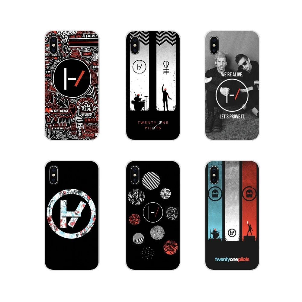 Силиконовые чехлы для Apple iPhone X XR XS 11Pro MAX 4S 5C SE 6S 7 8 Plus ipod touch 5 6 Twenty One Pilots 21 band |