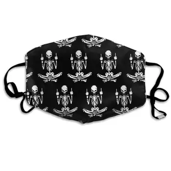 Comfortable Two Layer Dust Mask, Soft Middle Finger Skull Skeleton Black Face Mask Cover Mouth for Adults and Teens
Comfortable Two Layer Dust Mask, Soft Middle Finger Skull Skeleton Black Face Mask Cover Mouth for Adults and Teens