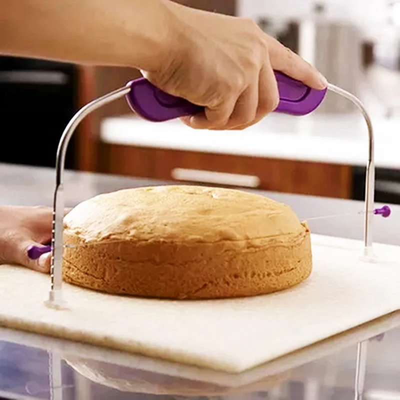 Cake Slicer Cutter Adjustable Stainless Steel Wire Bread Dough Pastry Slicers Cake Leveler Knife Bakeware Kitchen Accessories
Cake Slicer Cutter Adjustable Stainless Steel Wire Bread Dough Pastry Slicers Cake Leveler Knife Bakeware Kitchen Accessories