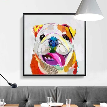 Arthyx Paintings Handpainted Modern Art Dog Oil Painting On Canvas Hand Made Abstract Animal Picture Pop Art For Wall Decoration
Arthyx Paintings Handpainted Modern Art Dog Oil Painting On Canvas Hand Made Abstract Animal Picture Pop Art For Wall Decoration