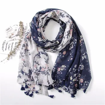 2019 Women New Fashion Polka Floral Tassel Viscose Shawl Scarf Print Soft Pashmina Bandanas Female Muslim Hijab Sjaal 180*90Cm
2019 Women New Fashion Polka Floral Tassel Viscose Shawl Scarf Print Soft Pashmina Bandanas Female Muslim Hijab Sjaal 180*90Cm