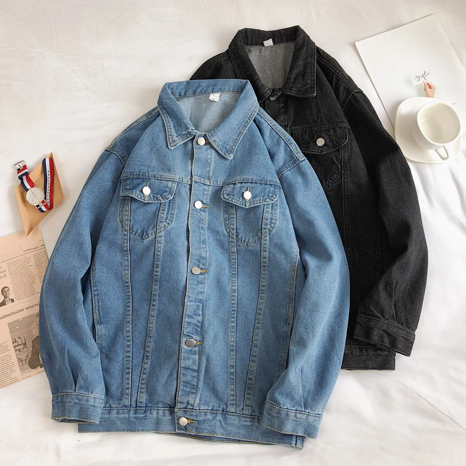 2019 Spring New Style Couples Jacket Jacket Fashion MEN'S Coat Handsome Men Casual on Clothes
2019 Spring New Style Couples Jacket Jacket Fashion MEN'S Coat Handsome Men Casual on Clothes