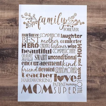A4 A3 A2 Mom Letter Stencil for Wall Painting DIY Scrapbooking Photo album Card Making Craft Decorative Template
A4 A3 A2 Mom Letter Stencil for Wall Painting DIY Scrapbooking Photo album Card Making Craft Decorative Template