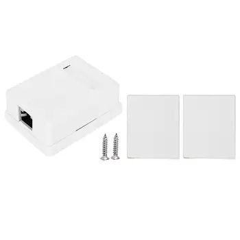 2pcs RJ45 Junction Box Desktop Information CAT6 Network Connector Single Port Shielded Networks Wiring Surface
2pcs RJ45 Junction Box Desktop Information CAT6 Network Connector Single Port Shielded Networks Wiring Surface