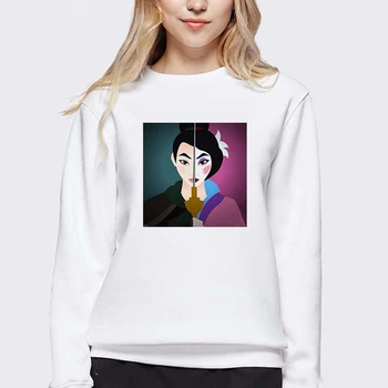 LUSLOS 2019 Long Sleeve Sweatshirt Women Pullovers Mulan Cartoon Printed Sweatshirt Crewneck Shirt Femme Plus Size Autumn Coats
LUSLOS 2019 Long Sleeve Sweatshirt Women Pullovers Mulan Cartoon Printed Sweatshirt Crewneck Shirt Femme Plus Size Autumn Coats