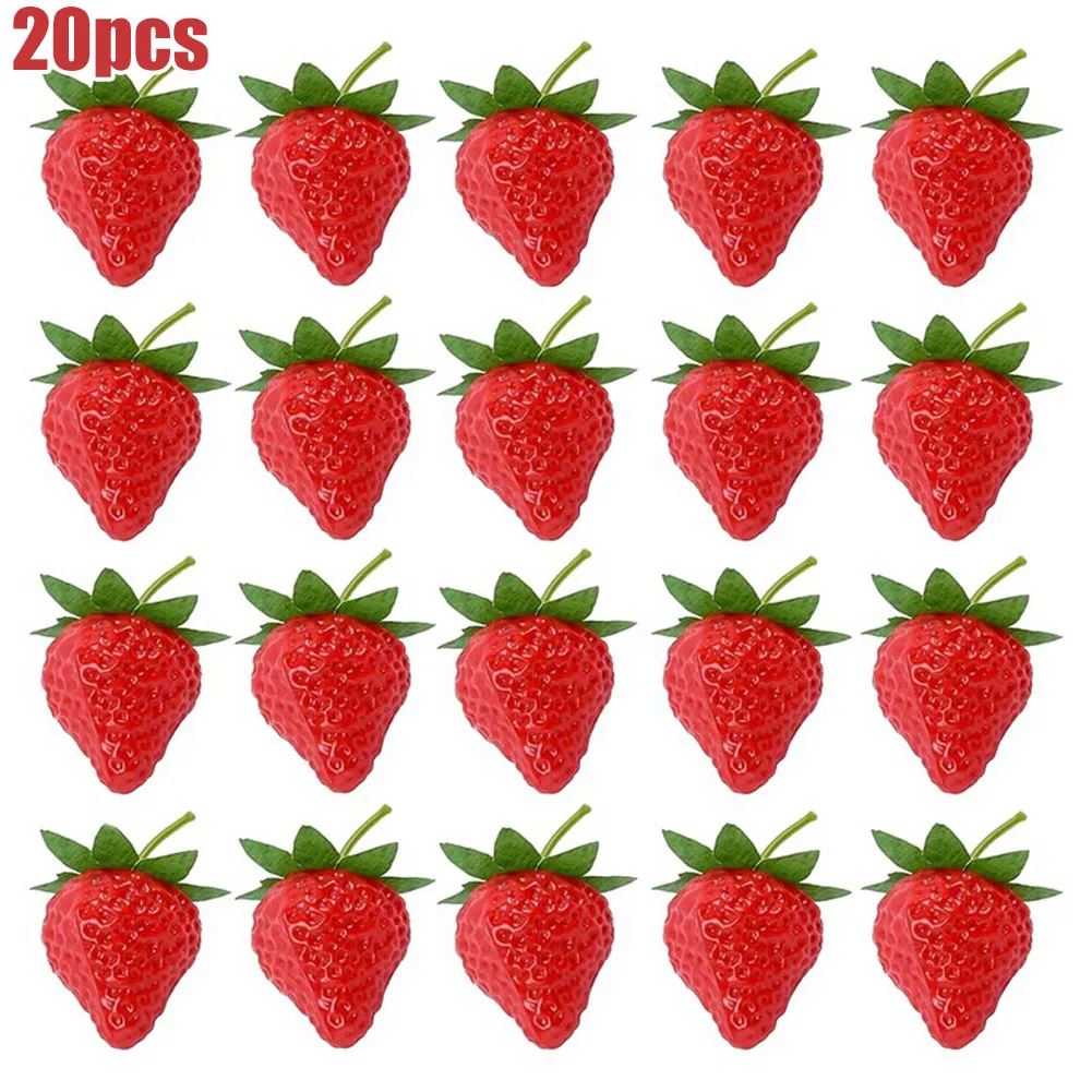 20pcs S/L Artificial Strawberry Lifelike Fake Fruit Children's Toys Fake Fruits Model For Home Party Display Table Decorations
20pcs S/L Artificial Strawberry Lifelike Fake Fruit Children's Toys Fake Fruits Model For Home Party Display Table Decorations