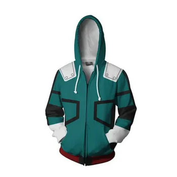 new Anime My Hero Academia cosplay Midoriya Izuku Hoodie sweater Zip sweatshirt top Male Female Universal clothing Casual jacket 
new Anime My Hero Academia cosplay Midoriya Izuku Hoodie sweater Zip sweatshirt top Male Female Universal clothing Casual jacket