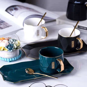 Nordic Luxury Phnom Penh Ceramic Coffee Cup and Saucer Set American High-end Breakfast Snack Afternoon Tea Tableware Tray Gift
Nordic Luxury Phnom Penh Ceramic Coffee Cup and Saucer Set American High-end Breakfast Snack Afternoon Tea Tableware Tray Gift